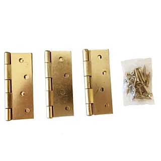 100mm Light Butt Hinges (Pair) Electro Brassed IFH100EB/BP