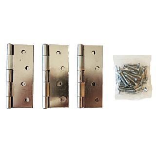 100mm Light Butt Hinges (Pair) Polished Chrome IFH100CP/BP