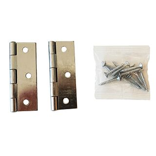 76mm Light Butt Hinges (Pair) Polished Chrome IFH076CP/BP
