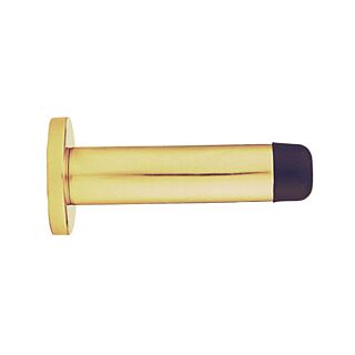Cylinder Door Stop (With Rose) Polished Brass AA21/BP