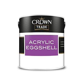 Crown Trade Acrylic Eggshell White 2.5L
