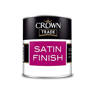 Crown Trade Satin Finish White 1L