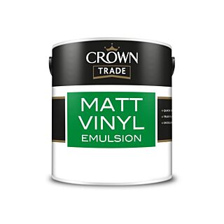 Crown Trade Vinyl Matt Brilliant White 2.5L