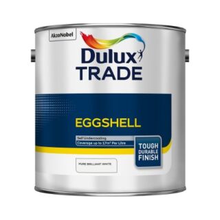 Dulux Trade Eggshell Pure Brilliant White 2.5L 5183327