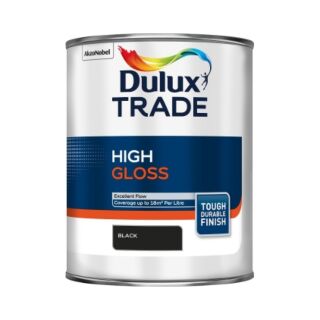 Dulux Trade Gloss Black 1L 5183260