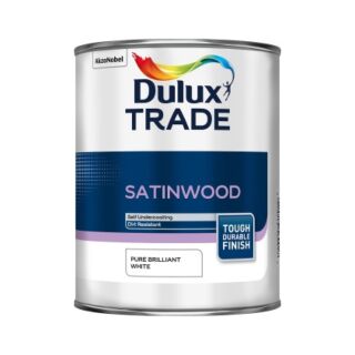 Dulux Trade Satinwood Pure Brillant White 1L 5183281