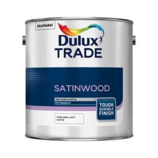 Dulux Trade Satinwood Pure Brilliant White 2.5L 5183381