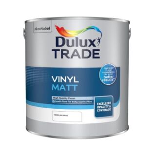 Dulux Trade Vinyl Matt Medium Base 2.5L 5082979