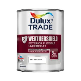 Dulux Trade Weathershield Exterior Undercoat Brilliant White 1L 5180255