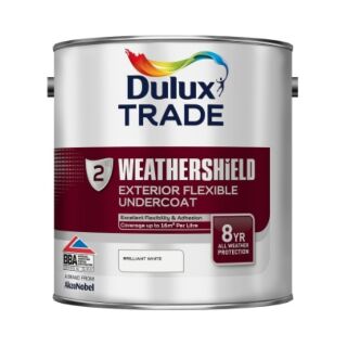 Dulux Trade Weathershield Exterior Undercoat Brilliant White 2.5L 5180264