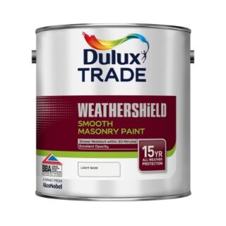 Dulux Trade Weathershield Smooth Masonry Light Base 2.5L 5082962