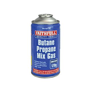 Faithfull Butane Propane Gas Cartridge 170g FAIGZ170