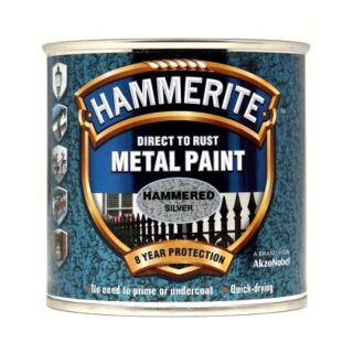 Hammerite Hammered Paint Silver 250ml 5084798