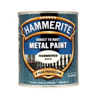 Hammerite Hammered Paint White 750ml 5092971
