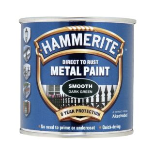 Hammerite Smooth Paint Dark Green 250ml 5084889