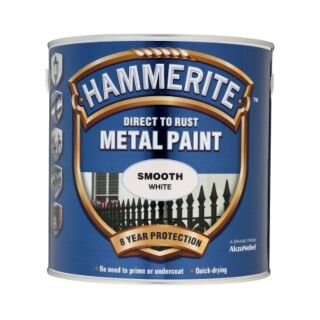 Hammerite Smooth Paint White 2.5L 5084860
