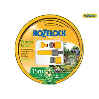 Hozelock Starter Hose Set 15m Including Fittings HOZ72159000