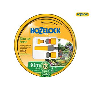 Hozelock Starter Hose Set 30m Including Fittings HOZ72309000