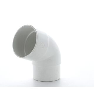 Hunter 112.5 Degree 50mm Round Downpipe Bend White WR040