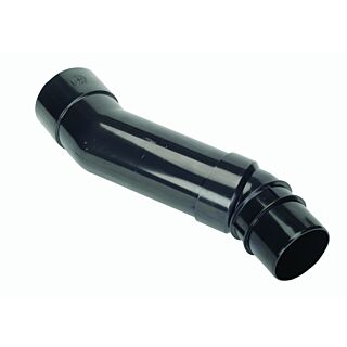 Hunter 68mm Adjustable Offset Round Downpipe Black BR024