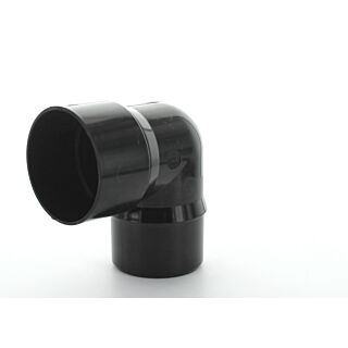 Hunter 68mm Round Downpipe 92.5 Degree Bend Black BR577