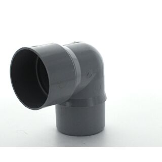 Hunter 68mm Round Downpipe 92.5 Degree Bend Grey GR577