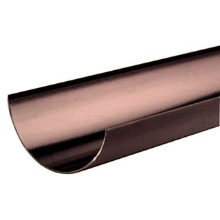 Hunter Half Round Gutter 112mm x 4m Brown VR512