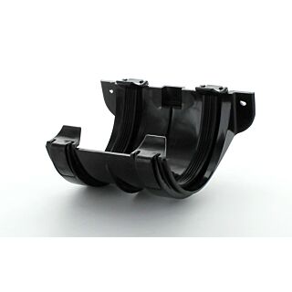 Hunter Half Round Gutter Joint Bracket 112mm Black BR008