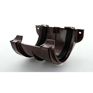 Hunter Half Round Gutter Joint Bracket 112mm Brown VR008