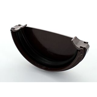 Hunter Half Round Stopend External 112mm Brown VR013
