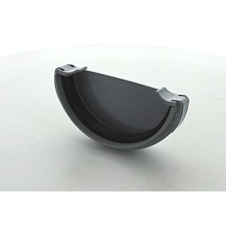 Hunter Half Round Stopend External 112mm Grey GR013