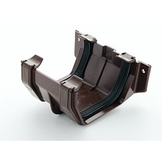 Hunter Squareflo 114mm Gutter Joint Bracket Brown VR379