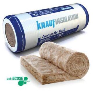 Knauf Earthwool Acoustic Insulation 25mm x 1200mm (4 x 600) x 10m Roll (26.64m2) 715838
