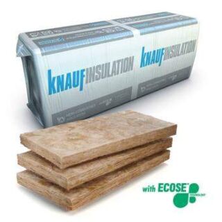 Knauf Masonry Party Wall Full Fill Cavity Slab Insulation 1200 x 455 x 100mm Pack of 12 (6.55m2) 2441353