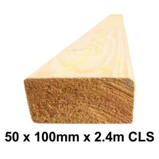 50mm x 100mm x 2.4m CLS Studwork Timber (finished size 38 x 89mm)