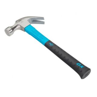 OX Pro Claw Hammer Fibreglass Handle 16oz / 450g OX-P081616