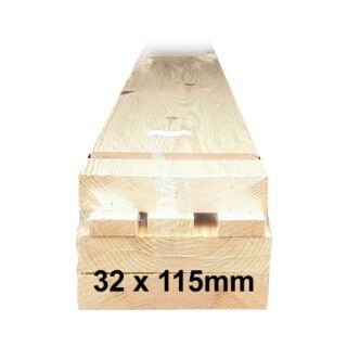 32mm x 115mm Softwood Door Lining Set With Stops