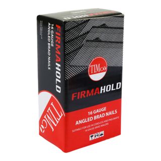 TIMco Firmahold Collated Brad Nails 16 Gauge 16g x 32mm Angled Galvanised Box of 2000 ABG1632