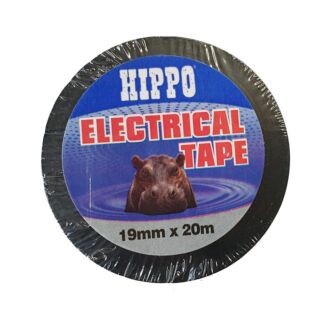 Hippo Black Electrical Tape 19mm x 20m H18421