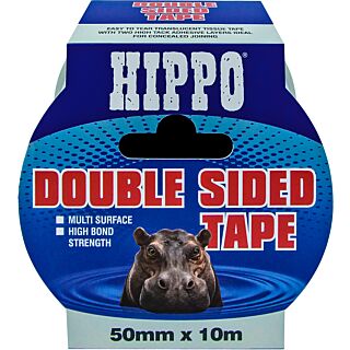 Hippo Double Sided Tape 50mm x 10m H18403