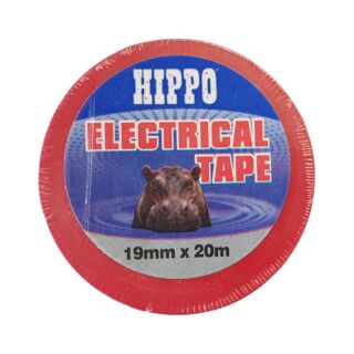 Hippo Red Electrical Tape 19mm x 20m H18422