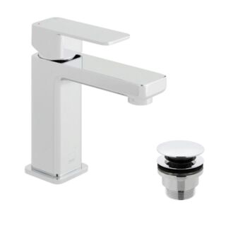 Vado Phase2 Mono Basin Mixer Smooth Bodied With Universal Waste PHA-200/CC-C/P